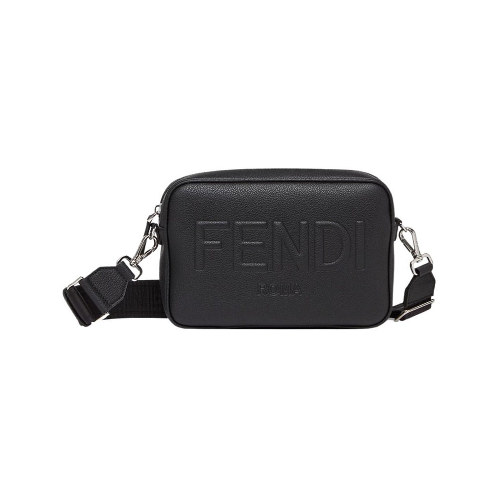 Fendi Camera Case Unisex Leather Crossbody Bag Gem